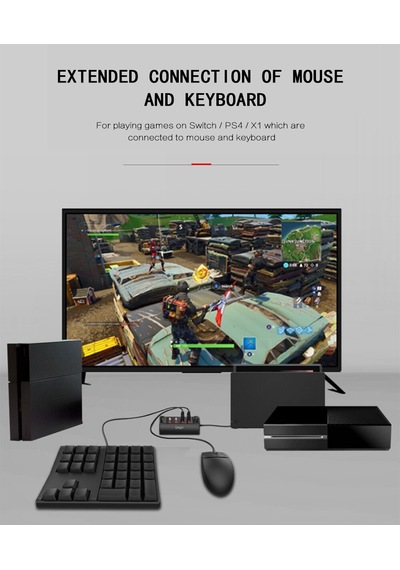 PS4 Ps3 Xbox One S - X Wired Keyboard Klavye Mouse Çeviric