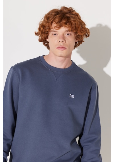 Lee Regular Fit Normal Kesim %100 Pamuk Bisiklet Yaka İçi Polarlı İndigo Sweatshirt L81IRY315 İndigo