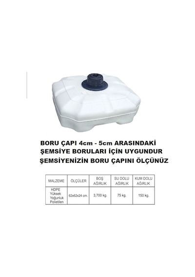 75 Lt Kalın Plastik Şemsiye Bidonu