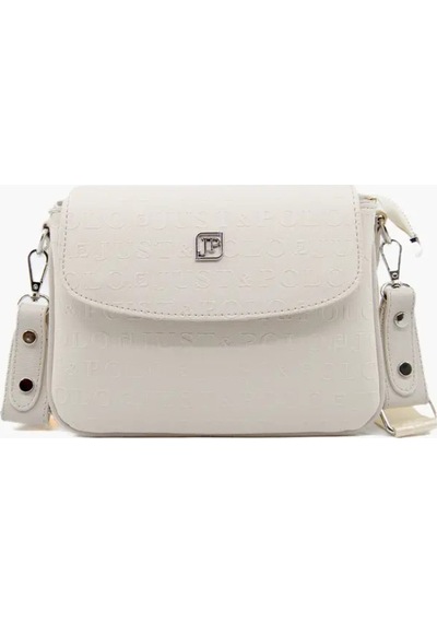 Just Polo Kadın Su Geçirmez Ayarlanabilir Askılı Lüks El & Omuz Çantası Shoulder Bag Ebat: 25 X 15 Cm Krem 45025632