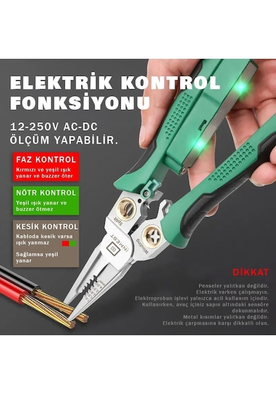 Inmest Çok Amaçlı Kablo Soyma Pensesi