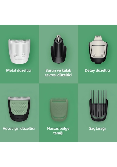 Philips All-ın-one Trimmer 5000 Serisi Mg5932/15, 11'ı 1 Arada Erkek Bakım Seti, Yüz Saç Vücut Için