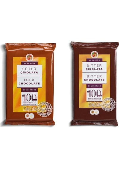 Altınmarka Sütlü Bitter Kuvertür Çikolata 2 x 2500 G