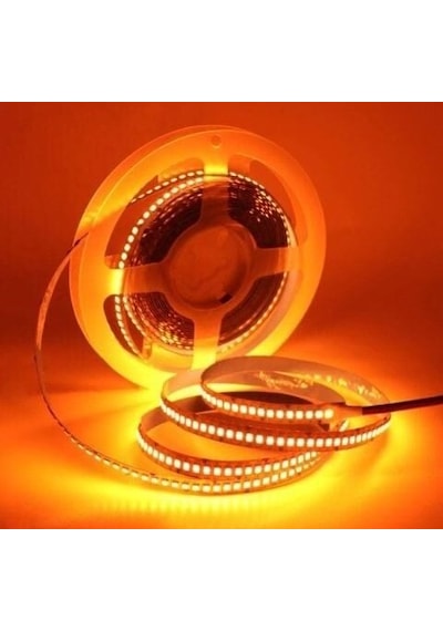 Cata 12 V İç Mekan Amber 240 Çipli Şerit Led 5mt