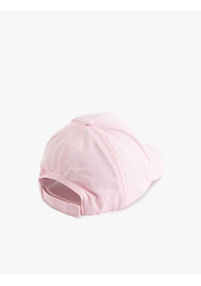 Koton Çilek İşlemeli Pamuklu Kep Şapka Pembe 5sak40173aa Gül