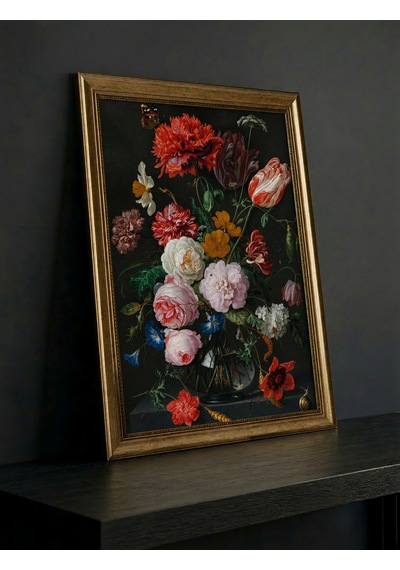 Dark Art Dark Floral Klasik Sanat Eseri Hollanda Altın Çağı Yağlı Boya Görünümlü Dokulu Baskı Tablo - 60x80cm Vintage Altın Çerçeveli 50x70cm Baskı Lüks Dekoratif Duvar Sanatı Dark Art Dark Floral Klasik Sanat Eseri Hollanda Altın Çağı Yağlı Boya Görünümlü Dokulu Baskı Tablo - 60x80cm Vintage Altın Çerçeveli 50x70cm Baskı Lüks Dekoratif Duvar Sanatı
