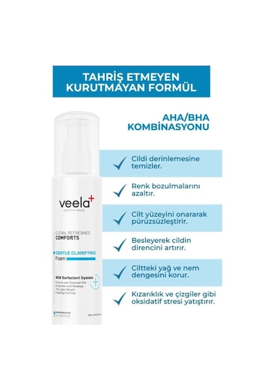 Veela Cilt Yenileyici Hassas Temizleyici Köpük