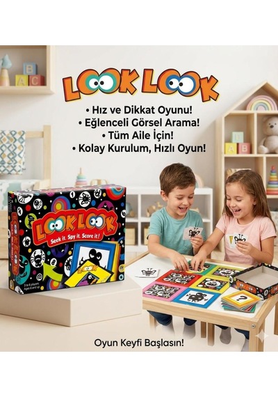 Ailenin Yeni Favorisi: Look Look Eğitici Kutu Oyunu Hızını Konuştur