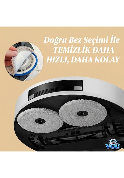 Dreame X40 Ultra L40 Ultra İçin Mop Bezi , Robot Süpürge Bezi 2 Adet Diğer