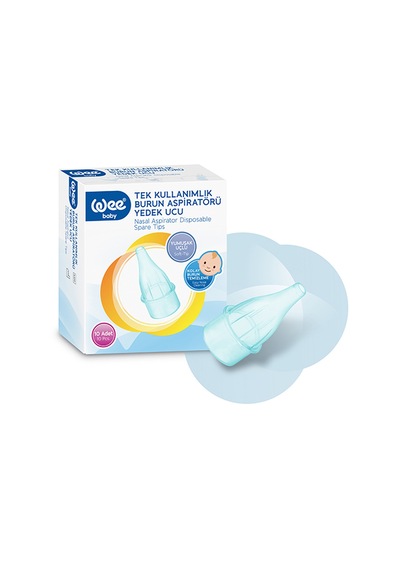 Wee Baby 163 Burun Aspiratörü Yedek Ucu 2 x 10'lu Mavi