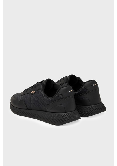 Boss Logolu Sneaker Ayakkabı Erkek Ayakkabı 50568772 007 Siyah