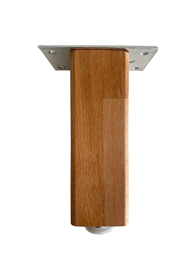 Kale 18cm Ayarlı Ahşap Ayak Mobilya Masa Ve Dolap Ayağı 18cm Kayın/gürgen Ağacı