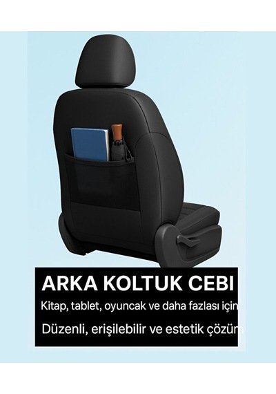 Ford Mondeo 2007 Ve Sonrası Uyumlu Colorline Sport Deri Siyah - M