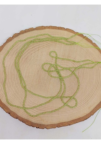 Bileklik Boy Peridot Zebercet Taşı Dizi 1 1.8mm 51122 Yarım Dizi 17cm Uzunluğundadır Çok Renkli
