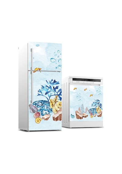 Buzdolabı Ve Bulaşık Makinası Beyaz Eşya Sticker Kaplama Denizalt (498531485)