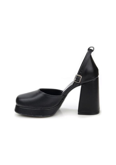 Papuçcity Moda Zen 03512 Kadın Topuklu Abiye Ayakkabı Sıyah