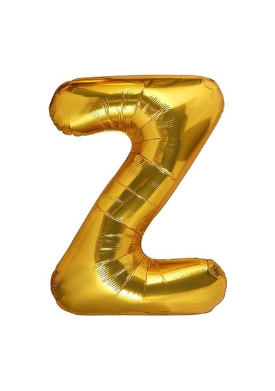 Beysüs Harf Folyo Balon Gold Z Harf 40 İnç