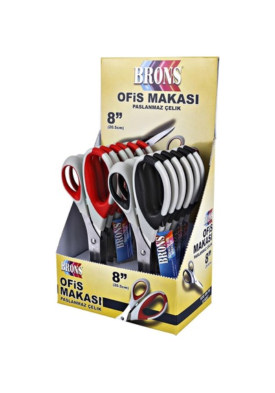Brons Büro Makası Paslanmaz Çelik 20.5 Cm Br-705