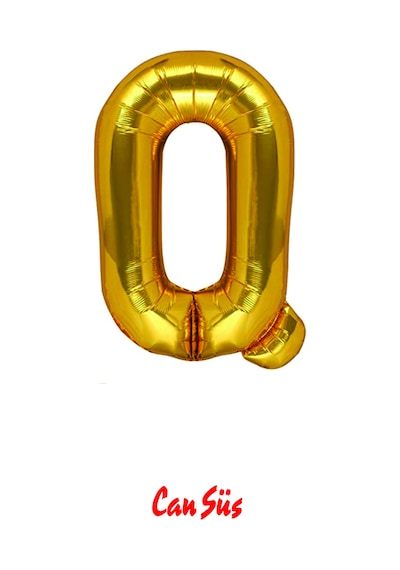 Harf Folyo Balon Gold 100cm 40 Inç Q