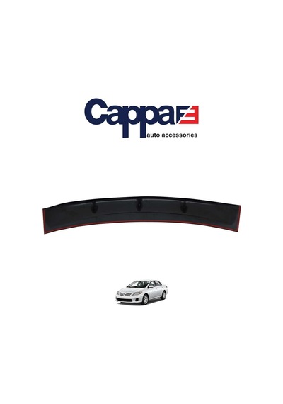 Cappafe Toyota Corolla Uyumlu Arka Cam Üstü Spoyler Akrilik Abs Piano