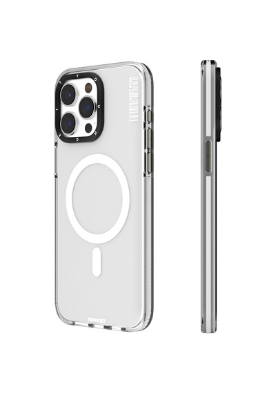 Apple Uyumlu iPhone 15 Pro Kılıf Magsafe Şarj Özellikli Youngkit Crystal Color Serisi Kapak Pembe