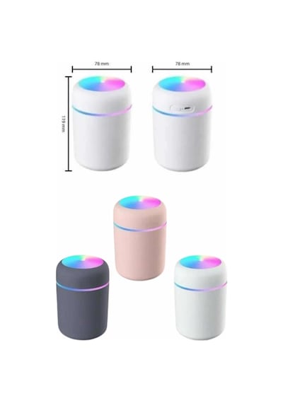 Sptmgldı Rgb Işıklı Ulrasonik Ledli Hava Nemlendirici Buhar Makinesi Buhardanlık