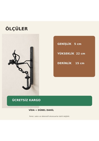 Fener Askısı ve Çiçek Askılığı WH007
