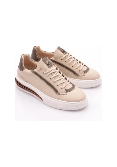Dgn 5744 Erkek Bağcikli Sneakers Ayakkabi Bej