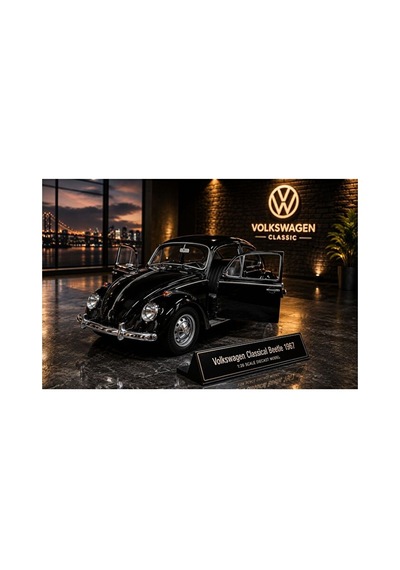 1:32 Ölçek Volkswagen Classical Beetle 1967 Diecast Model Araba Vosvos Özel Standlı