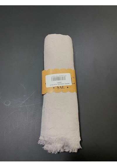 Bambu Kraş Şal Kum Beji-jawel Tek Renk