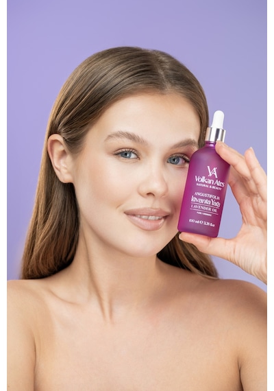 Volkan Ates Natural & Beauty Lavandula Angustifolia Saf Lavanta Yağı Cam Damlalıklı 100 Ml