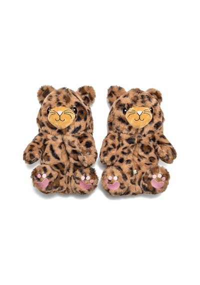 Twigy Cc0605 Tw Pako Leopar Kahverengi Kadın Panduf Kahverengi