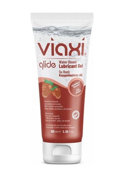 Viaxi Glide Çilek Aromalı Kayganlaştırıcı Jel 100ml