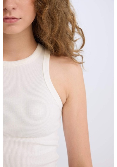 DeFacto Fitted Halter Yaka Fitilli Kaşkorse Atlet U0357AZ25SMWT32