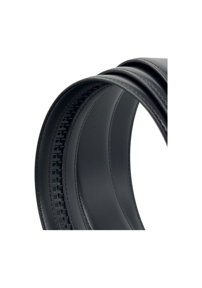Süzer Deri 3.5 Cm. Otomatik Mekanizmalı Tokalı Klasik Model Suni Deri Deliksiz Erkek Kemer Siyah Siyah