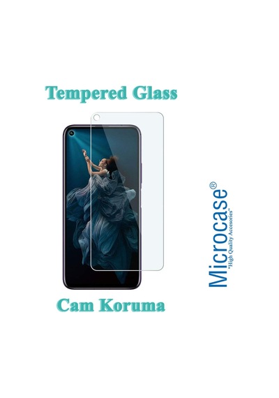 Microcase Huawei Nova 5T Tempered Glass Cam Koruma