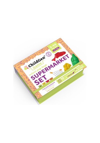 ChildGen Supermarket Sahneli Oyun Hamuru Kutusu