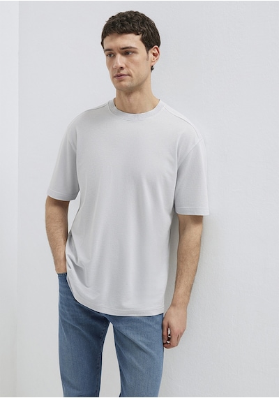 Mavi - Soft-premium Açık Mavi Tencel Liyosel Karışımlı Tişört 0613468-70802 Açık Mavi