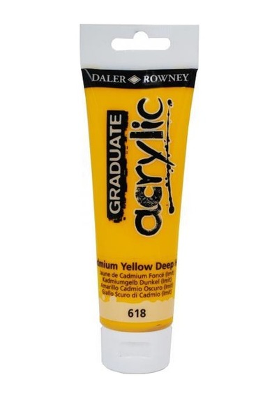 Daler Rowney Graduate Akrilik Boya 618 Cadmium Yellow Dee 120 ML