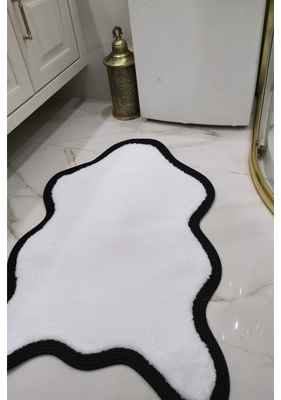 Buççin Online Mağaza Kaymaz Taban Puffy Post Model Peluş Ultra Yumuşak Bordürlü Şık Tasarım, Suya Dayanıklı Banyo Paspası Çok Renkli