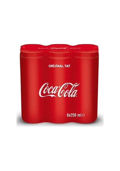 Coca Cola Kutu Kola 250 Ml 6'lı