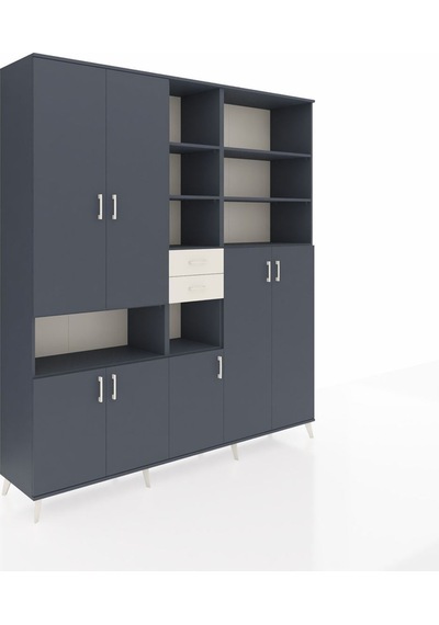 Hyperion Dolap 17 Raflı 2 Çekmeceli 7 Kapaklı 220x44x243 Antrasit-antrasit/aytaşı Antrasıt/aytası - Antrasıt Hyperion Dolap 17 Raflı 2 Çekmeceli 7 Kapaklı 220x44x243 Antrasit-antrasit/aytaşı Antrasıt/aytası - Antrasıt
