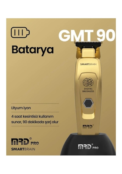 Mrd Pro Smartbrain Tıraş Makinesi Gold Gmt-90 120 Dak Mrd Pro Smartbrain Tıraş Makinesi Gold Gmt-90 120 Dak