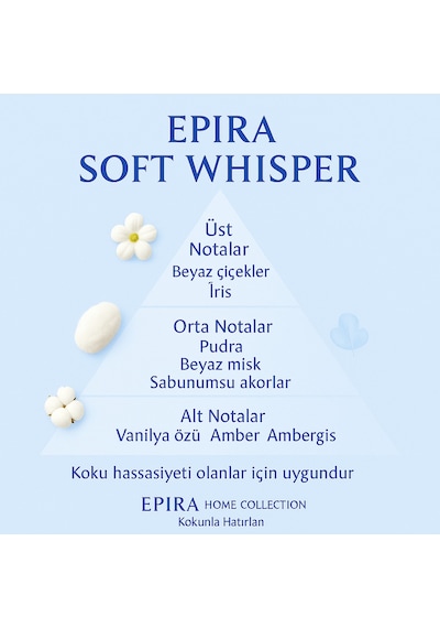 Epıra Soft Whısper Oda Kokusu Pudra 120 ML