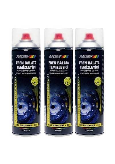 Motip Fren Balata Temizleme Spreyi 500 Ml Brake Cleaner - 3 Adet