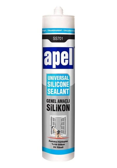 30 Adet Apel Genel Amaçlı Silikon Şeffaf 250 Ml