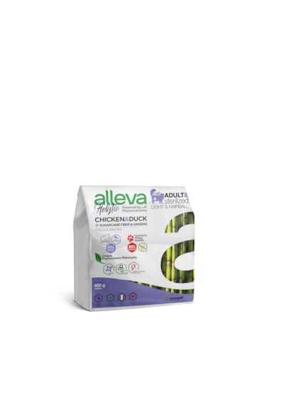 Alleva Holistik Hairball Tüy Yumağı Light Kilo Kontrolü Tavuk & Ördek Tahılsız Yetişkin Kedi Maması 400 Gr