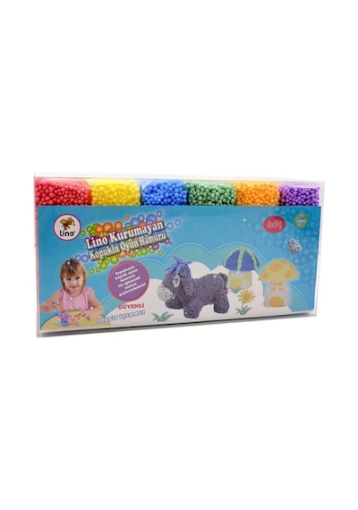Lino Kurumayan Köpüklü Oyun Hamuru 10 Gr Pvc Kutu 6lı Karışık Renk