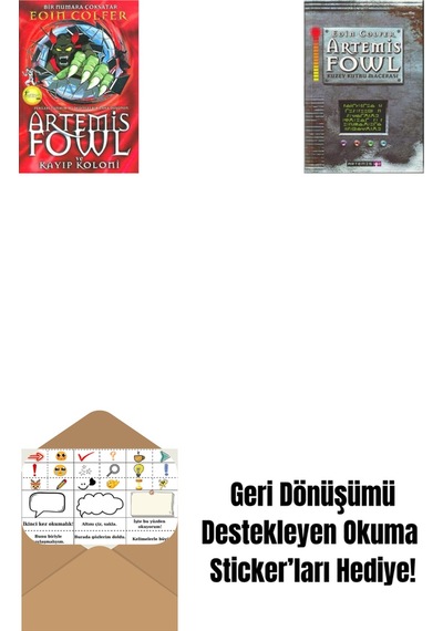 Artemis Fowl 5 - Kayıp Koloni + Artemis Fowl 2 - Kuzey Kutbu Macerası + Okuma Sticker'ları