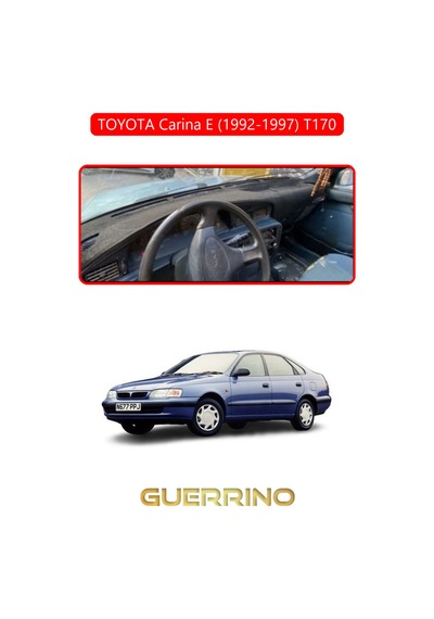 Toyota Carina E 1992-1997 T170torpido Koruma Halısı Kırmızı Kenar